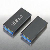 Adaptador USB 3.0 Hembra a Macho, Convertidor de Extensión de Alta Velocidad, Acoplador USB A Macho a Hembra para Laptop, PC, Extensor de Cable
