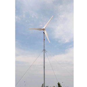 ¡Venta caliente! De alta eficiencia de 12v 24v 100w 200w 300w 600w calle CCTV Uso de mini turbina de viento, también llamado pequeño generador de viento - Product Image 2