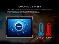 Panel PC integrado resistente al agua 15 15,6 pulgadas PC industrial control industrial resistente integrado sin ventilador PC Tablet