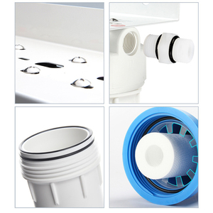 Sistema de filtración de agua para toda la <span class=keywords><strong>casa</strong></span> manual de 3 etapas Filtros de bloque de carbón y sedimentos azules grandes de 20 pulgadas para uso doméstico en exteriores - Product Image 5