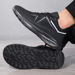 Men Summer Autumn Winter Comfort Casual Sports Shoes Ultra Light Mesh Breathable Anti Slip Shock Resistant <b>Elastic</b> Sole <b>Lace</b> - Product Image 6