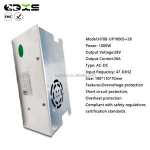 Ac để DC đầu ra duy nhất 28v36a 1000 Wát cho LED Hệ thống điều khiển thiết bị/công nghiệp SMPS lưới với PFC chuyển mạch cung cấp điện bởi EMC - Product Image 2