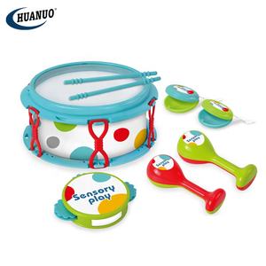 Meilleure vente bébé <span class=keywords><strong>Instrument</strong></span> de <span class=keywords><strong>musique</strong></span> jouets ensemble de batterie pour enfants en plastique sensoriel <span class=keywords><strong>musique</strong></span> Kits de batterie avec 6 pièces enfant cadeau - Product Image 2