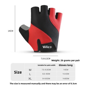 Half <b>Finger</b> Polyester Sports Cycling Gloves Breathable Shockproof Touchscreen Compatible Motorcycle Gloves for Racing <b>Bike</b> - Product Image 6
