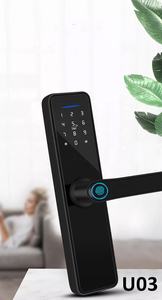 Cerradura inteligente para puerta, dispositivo de cierre con teclado y huella digital, wifi, alta seguridad, TUYA, precio barato - Product Image 2