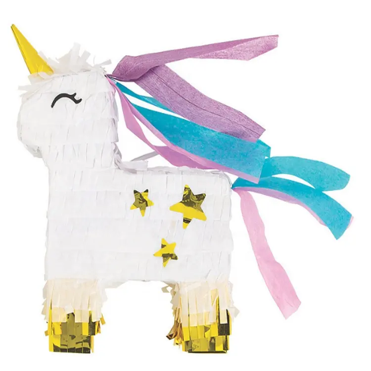DIY Cheap Birthday Fiesta Party Festive Decoration Supplies Unicorn green dinosaur Animal Pinata for candy or toys