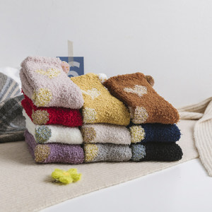 Fashion <strong>Winter</strong> <strong>Socks</strong> Hearts Balls Women Warm Wool Fuzzy Soft Comfortable Women <strong>Winter</strong> <strong>Socks</strong> Custom Logo <strong>Socks</strong> - Product Image 3