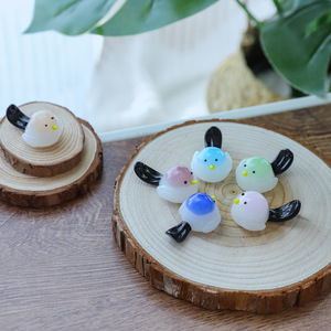 Creativo Mini Soporte para Bolígrafos con Forma de Pájaro, Adorno de Vidrio para Escritorio, Sala de Estar, Hogar, Adorno de Vidrio con Forma de Nube y Pájaro Colorido - Product Image 4