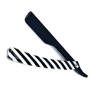 Maquinilla de afeitar de peluquero recta Facial profesional, logotipo personalizado privado, hoja plegable dorada, herramientas de afeitado - Product Image 3