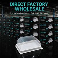 Boîte d'emballage alimentaire transparente jetable de qualité supérieure pour pain, gâteau, chocolat, fromage, viande, œufs - Vente en gros de très haute qualité