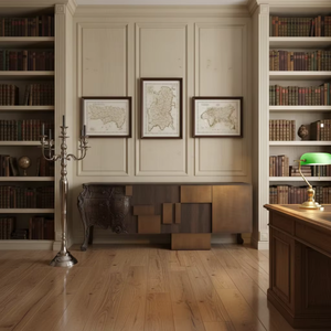 <span class=keywords><strong>Buffet</strong></span> <span class=keywords><strong>Baroque</strong></span> Moderne en Bois Sculpté et Métal, Meuble Vintage pour Galerie d'Artisanat, Hall et Décoration de Suite d'Hôtel Historique - Product Image 4