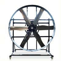 Ventilateur de panneau certifié CE à haut débit d'air avec moteur BLDC à entraînement direct pour projets d'exportation
