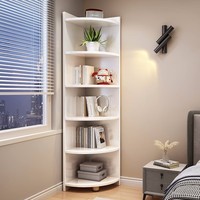 Étagère à livres en bois massif moderne, armoire d'angle triangulaire pour salon et chambre - Étagère à livres durable à plusieurs niveaux