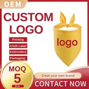 חם מכירה מותאם אישית הכלב בנדנה נוחה לחיות מחמד צעיף משולש כלב רוק מגבת - Product Image 2