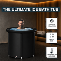 Baignoire pliable personnalisable, seau à glace, baignoire portable, baignoire isolée en PVC, baignoire sauna, pour adultes, usage domestique