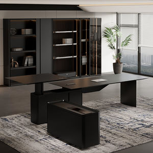 Escritorio de Oficina Inteligente, Ajustable Eléctricamente, Escritorio de Oficina de Pie, Escritorio Ejecutivo Moderno <span class=keywords><strong>en</strong></span> Forma de L de Madera - Product Image 3