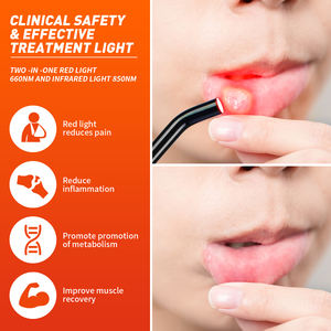 YOULUMI terapia de luz roja para el herpes labial 660nm 850nm terapia de luz roja infrarroja para el herpes labial y el acné en casa - Product Image 3