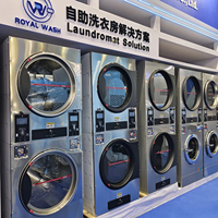 Séchoir à linge pour le lavage et le séchage des vêtements, machines de nettoyage à sec en acier inoxydable, capacité 16 kg/22 kg