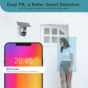 Ubox 8MP ống kính kép ngoài trời không thấm nước CCTV Hệ thống an ninh 4 gam GSM Mạng tầm nhìn ban đêm CMOS cảm biến HD năng lượng mặt trời máy ảnh PTZ chức năng - Product Image 3