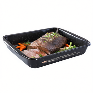 Plat à gratin RIESS Profi, plat à rôtir antiadhésif, plaque de cuisson pour viande et légumes, 32x24cm - Product Image 2