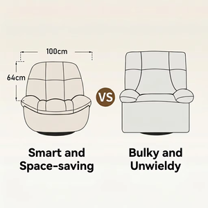 Canapé <span class=keywords><strong>inclinable</strong></span> électrique en tissu, pivotant à 360°, relaxant, pour salon moderne, vente en gros directe usine - Product Image 5