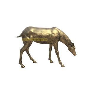 Hotel al aire libre Villa jardín calle paisaje decoración diseño arte escultura fibra de vidrio blanco ciervo estatua resina artesanía - Product Image 4