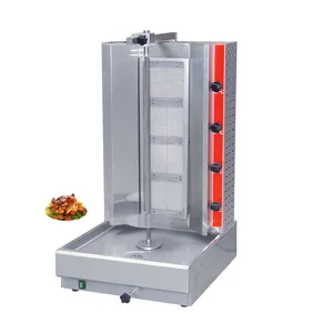 Beste Keuken Apparatuur Shoarma Machine Rvs Commerciële Shoarma Machine Gas Met 4 Verwarming Bunner