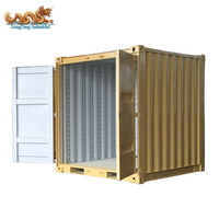 Conteneur maritime modulaire combiné en acier Corten Tricon de 6 pieds de large, 8 pieds et 6,5 pieds de long, pour le transport maritime
