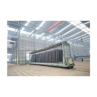 Cabine de peinture électrostatique automatique avec contrôle PLC + écran tactile, chariots de transfert à convoyeur, multicolores, fonctionnement facile