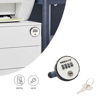 Serrure à combinaison à disque rond compacte à 4 chiffres pour armoire, à usage commercial et longue durée de vie, pour casier à code