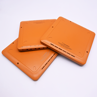 Services de fraisage CNC personnalisés, pièces métalliques en aluminium 6061 7075 de précision, revêtement en poudre orange