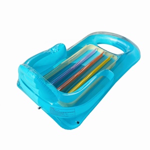 Populaire Matelas de piscine gonflable en PVC 4 en 1 pour bronzage, flotteur et radeau - Product Image 2