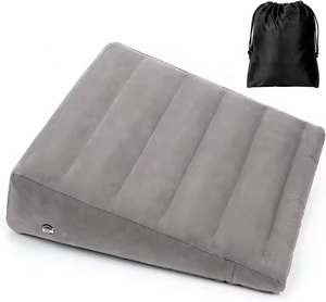Cuscino portatile del cuneo di viaggio per la seduta nel letto, cuscini gonfiabili del cuneo per i viaggi, cuscino del cuneo di saltare sotto il cuscino del ginocchio - Product Image 1