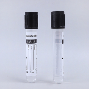 Consommables médicaux à bas prix <span class=keywords><strong>Tube</strong></span> de prélèvement sanguin sous vide à tête noire à usage unique - Product Image 2