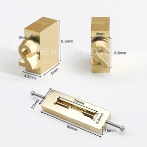 Máquina de Estampado en Caliente, Molde para Grabar Letras, Molde Flexible de Latón para Estampado de Alfabeto, Números, Símbolos y Caracteres - Product Image 4