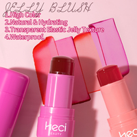 Stick de blush multi-usage personnalisé avec logo, teintes pour les lèvres et les joues, maquillage vegan unique pour le visage, blush en gelée, vente en gros