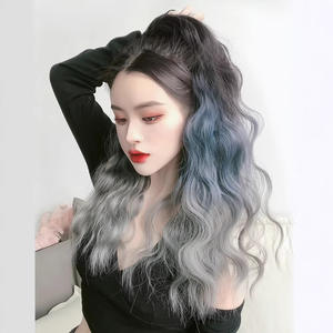 วิกผมหางม้ายาวสำหรับผู้หญิงแบบคลิปหนีบ ลอนไล่ระดับสี ลวดทนความร้อนสูง สีดำ รุ่น PY40 68 - Product Image 1