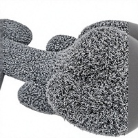 Fauteuil d'appoint créatif en forme de caniche de dessin animé, fauteuil moderne en peluche bouclée, idéal pour appartement, hôtel, salon, chambre à coucher - Vente en gros