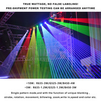 AOPU - Láser Profesional LED de un Solo Haz para Efectos Escénicos, 5000mw, DMX, Luz Láser Móvil, Escaneo Láser RGB