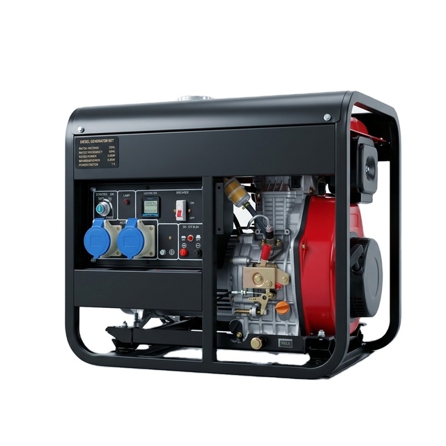 BRH 5-8.5KW Small Portable Super Silent Biogas LNG LPG Gasoline Dual Fuel Generator with Auto Start 50/60Hz Commercial Use