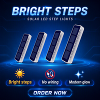 Lampes solaires LED bleues à haute luminosité, étanches IP68, garantie 1 an, lot de 4, pour extérieur, jardin, parc, allée, escalier, décoration
