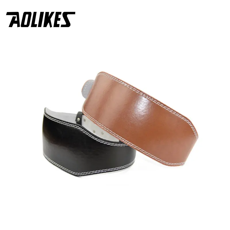 Waist Belt Aolikes Factory Price Weight Lifting Training Pu Lumbar Back Brace Waist Support Belt