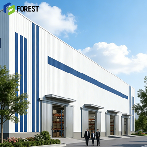 Bâtiment d'entrepôt industriel en acier préfabriqué avec panneaux sandwich isolés, certifié ISO9001 - Product Image 1