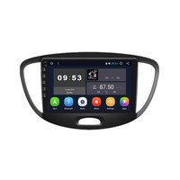 Lecteur DVD de voiture Android 8 cœurs 2.5D IPS à commande vocale pour Hyundai I10 2007 - 2013 6+128 Go GPS BT WIFI Radio stéréo FM