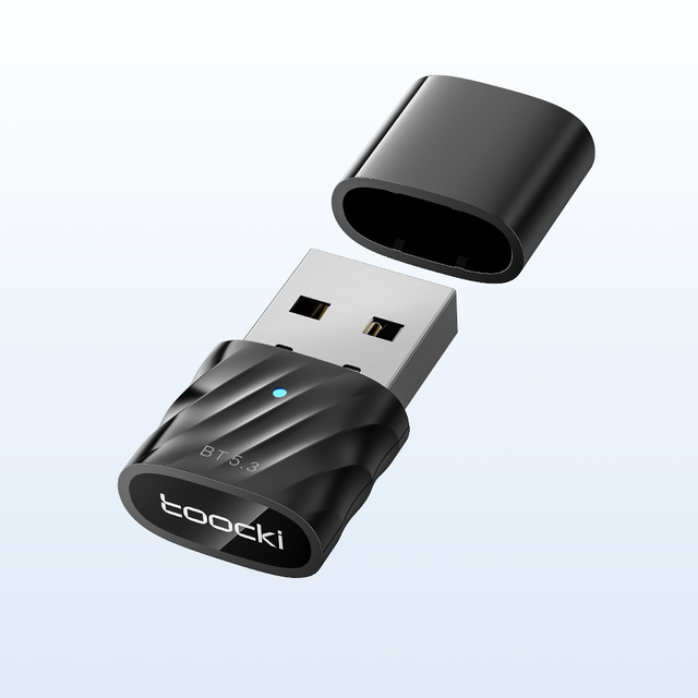 Toocki Low-Latency Carplay Wireless  5.3 Adapter Smart Indicator Audio Adapter for Aux Audio Cables & Headsets