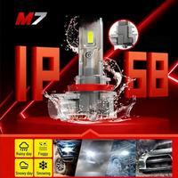 Phares LED de voiture SunRise M7 9007 12V/24V 40W 5200LM 6500K IP68 étanches avec plaque en cuivre, Canbus Plug and Play, ajustement universel