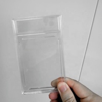 Présentoir en plastique pour cartes de collection personnalisées, certifiées PSAA, scellées par ultrasons, pour timbres-poste et cartes TCG/sportives