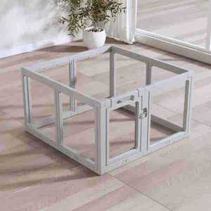 Ultra hafif evcil hayvan oyun parkı katlanabilir şeffaf akrilik 5lbs anında kurulum çit altında köpek kedi seyahat kamp daire kullanımı için - Product Image 4