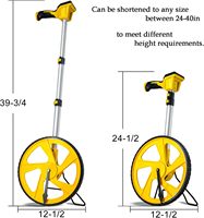 Roue de mesure numérique de qualité supérieure avec écran rétroéclairé, haute précision, en PVC, design industriel, garantie 1 an, métrique/graphique