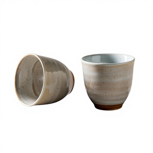 Tazza in Ceramica Stile Giapponese Senza Manico, Design Retrò per Uso Domestico e Bistrot, Ideale per il <span class=keywords><strong>Vino</strong></span> - Design <span class=keywords><strong>di</strong></span> Lusso Leggero - Product Image 1